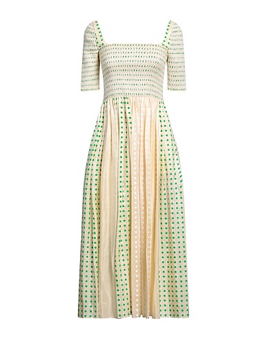 TORY BURCH Midi dress Cream 100% Silk