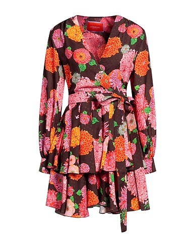 LA DOUBLE J Short dress Chocolate brown 100% Viscose