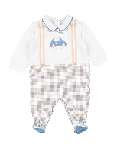 CHICCO Baby jumpsuit  White 95% Cotton, 5% Elastane