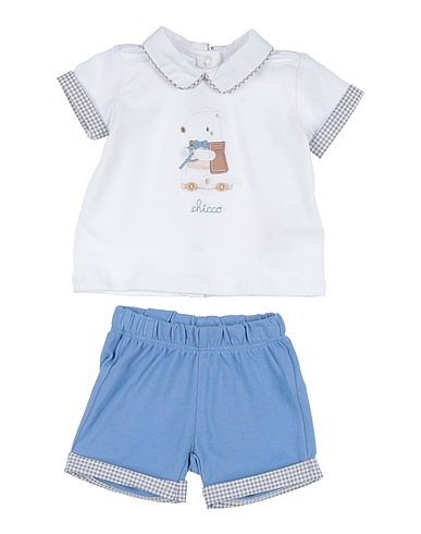 CHICCO Baby co-ord  Pastel blue 100% Cotton