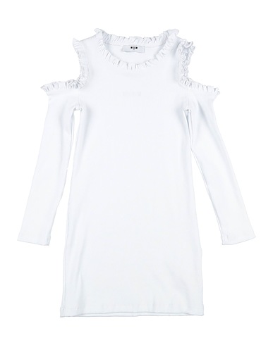 MSGM Dress White 95% Cotton, 5% Elastane