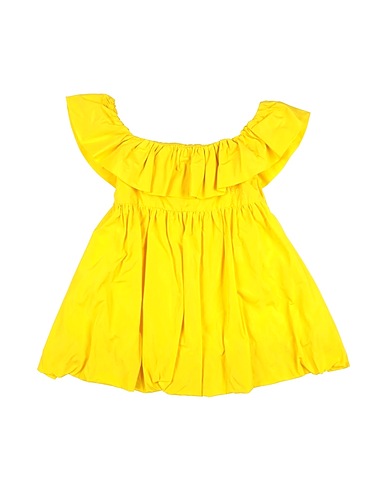 MSGM Dress Yellow 100% Cotton