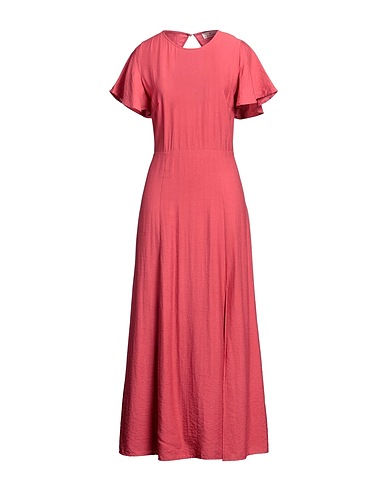 DES PETITS HAUTS Long dress Coral 85% Viscose, 15% Nylon