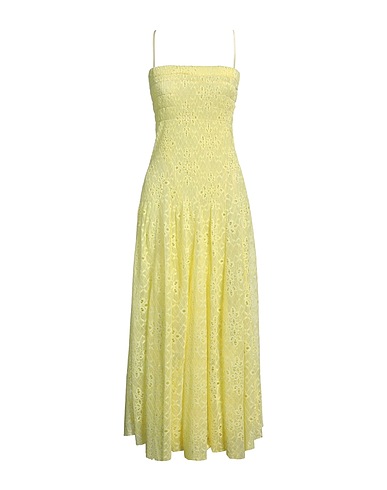 FORTE_FORTE Vestito midi Giallo 100% Cupro