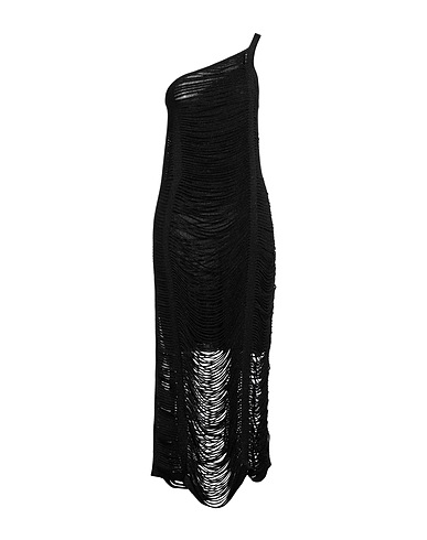CIRCUS HOTEL Midi-Kleid Schwarz 70% Viskose, 30% Polyester