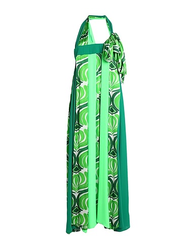 HANITA Long dress Light green 100% Viscose