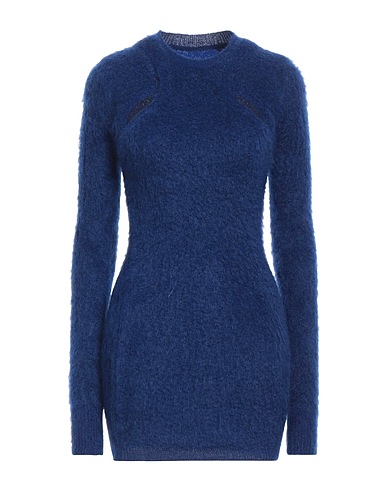 ISABEL MARANT Sheath dress Bright blue 52% Synthetic fibers, 43% Mohair wool, 3% Wool, 2% Elastane