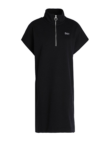 DKNY Short dress Black 60% Cotton, 40% Polyester