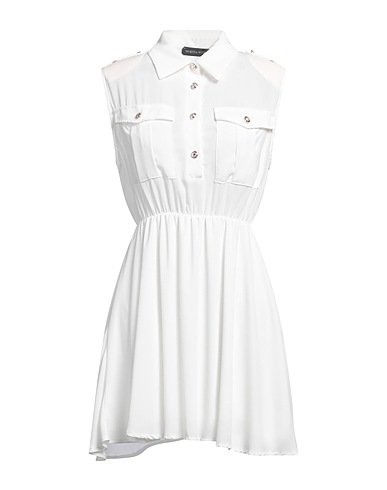 VANESSA SCOTT Shirt dress White 100% Polyester
