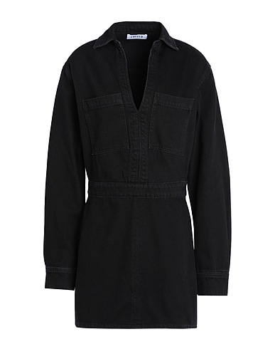 EDITED Hemdkleid Keira Dress 
 Schwarz 61% Organische Baumwolle, 39% Baumwolle