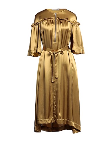 GOLDEN GOOSE Midi dress Sage green 100% Viscose