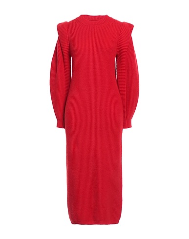 ISABEL MARANT チューブドレス レッド カシミヤ 50% / ウール 50%