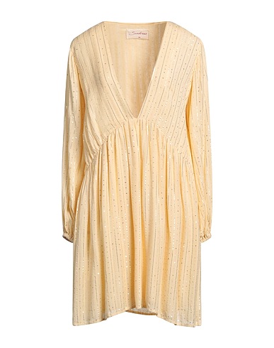SUNDRESS Sequin dress Beige 100% Viscose