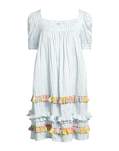 BOUTIQUE MOSCHINO Short dress Sky blue 82% Cotton, 18% Silk