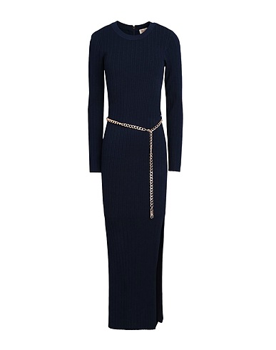 MICHAEL MICHAEL KORS Long dress Navy blue 82% Recycled viscose, 18% Polyester