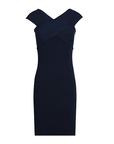 MICHAEL MICHAEL KORS Sheath dress Midnight blue 71% Recycled viscose, 16% Polyester, 11% Nylon, 2% Elastane
