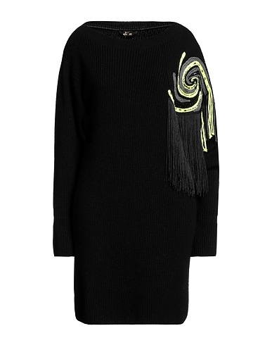 ACTITUDE by TWINSET Kurzes Kleid Schwarz 80% Wolle, 20% Polyamid, Acryl, Polyester