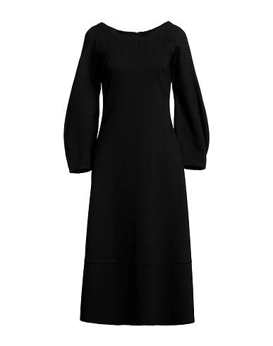 LIVIANA CONTI Midi dress Black 68% Viscose, 27% Polyamide, 5% Elastane