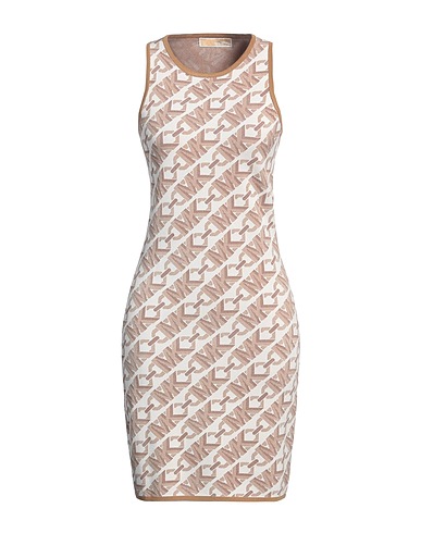 MICHAEL MICHAEL KORS Sheath dress White 63% Recycled viscose, 20% Nylon, 14% Polyester, 3% Elastane