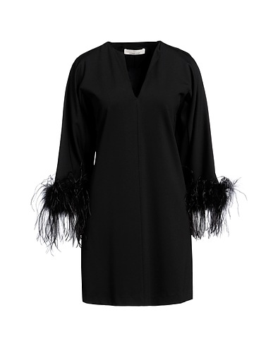 LIVIANA CONTI Short dress Black 61% Viscose, 34% Polyamide, 5% Elastane