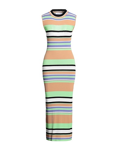 EMMA & GAIA Long dress Sand 65% Viscose, 35% Polyamide