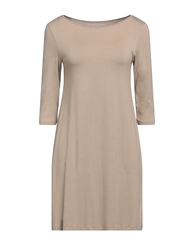 MAJESTIC FILATURES Short dress Khaki 94% Viscose, 6% Elastane