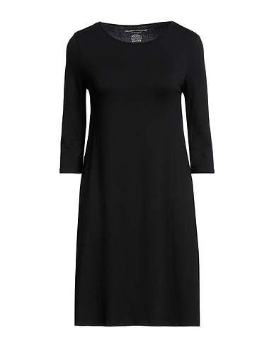 MAJESTIC FILATURES Short dress Black 94% Viscose, 6% Elastane