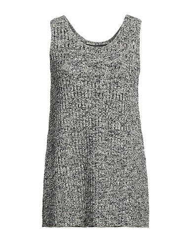 PROENZA SCHOULER Sleeveless sweater Black 36% Cotton, 35% Viscose, 22% Polyamide, 6% Polyester, 1% Elastane