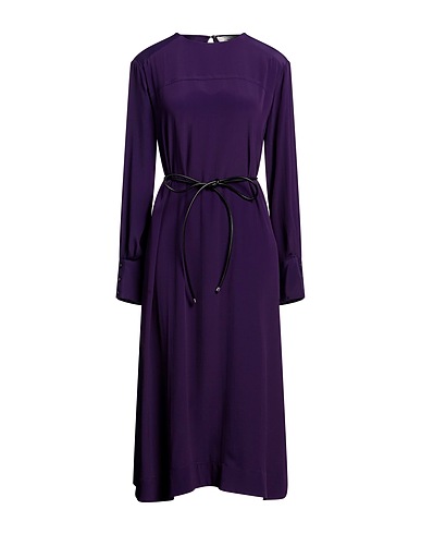LIVIANA CONTI Midi dress VIOLA 76% Acetate, 24% Silk