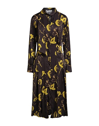 LIVIANA CONTI Robe chemise Moutarde 100% Viscose