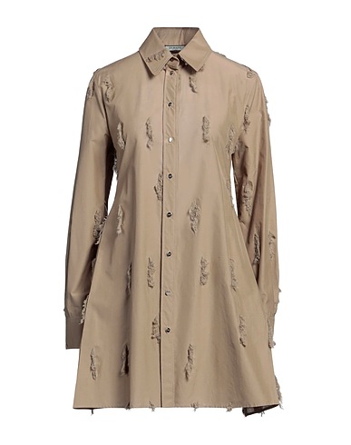 DURAZZI Shirt dress Khaki 100% Cotton