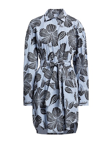 MSGM Shirt dress Azure 100% Cotton