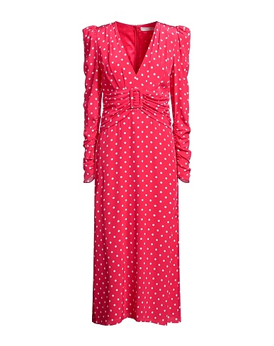 ALESSANDRA RICH Midi dress Fuchsia 100% Silk