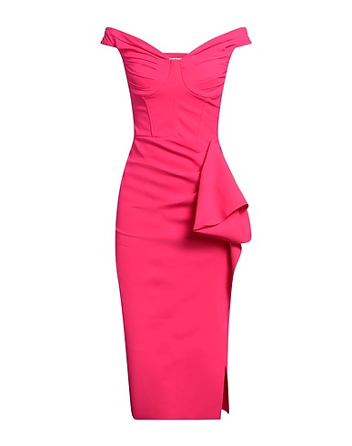 CHIARA BONI LA PETITE ROBE Midi dress Fuchsia 72% Polyamide, 28% Elastane