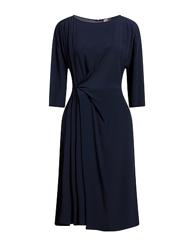 SEMICOUTURE Midi dress Midnight blue 65% Acetate, 35% Silk