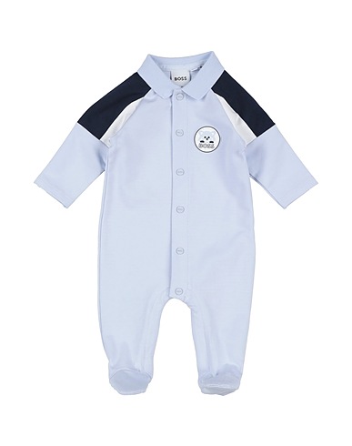 BOSS Baby jumpsuit  Sky blue 95% Cotton, 5% Elastane