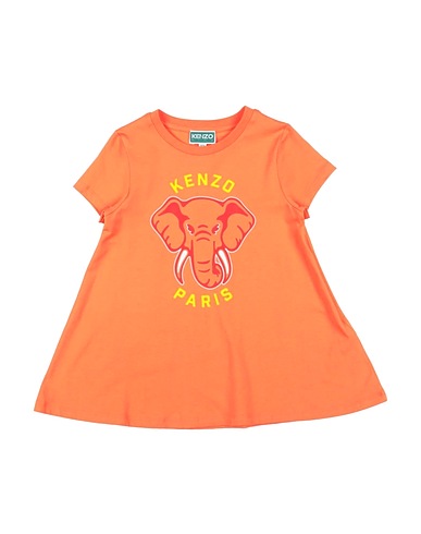 KENZO KIDS Dress Orange 100% Organic cotton, Elastane
