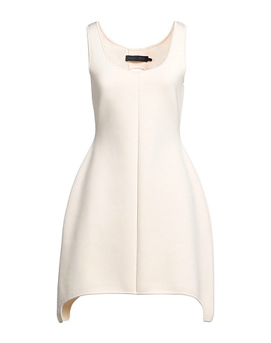 PROENZA SCHOULER Short dress Cream 56% Viscose, 24% Polyamide, 19% Polyester, 1% Elastane