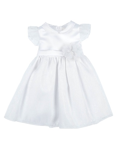 NINNAOH Vestito Baby  Bianco 50% Cotone, 50% Poliestere