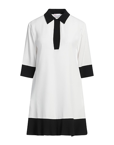 REDValentino Robe chemise Ivoire 70% Acétate, 30% Viscose