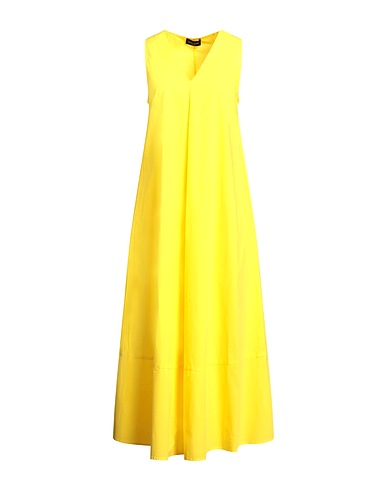 ROBERTO COLLINA Long dress Yellow 100% Cotton