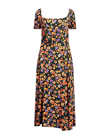 EVEN & ODD Robe mi-longue Mandarine 100% Viscose
