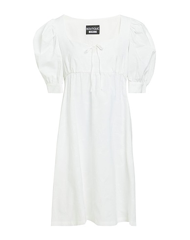 BOUTIQUE MOSCHINO Short dress White 76% Cotton, 24% Viscose