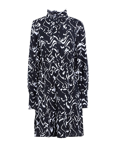 VERO MODA Shirt dress Black 85% Viscose, 15% Polyamide