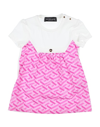VERSACE YOUNG Vestido para bebé  White 94% Cotton, 6% Elastane, Silk