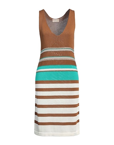 DRUMOHR Vestito corto Cammello 100% Cotone