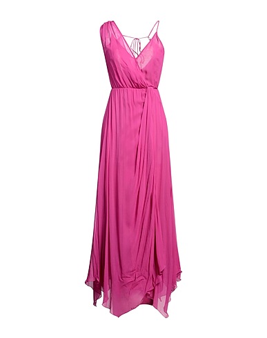 PATRIZIA PEPE SERA Langes Kleid Fuchsia 100% Viskose