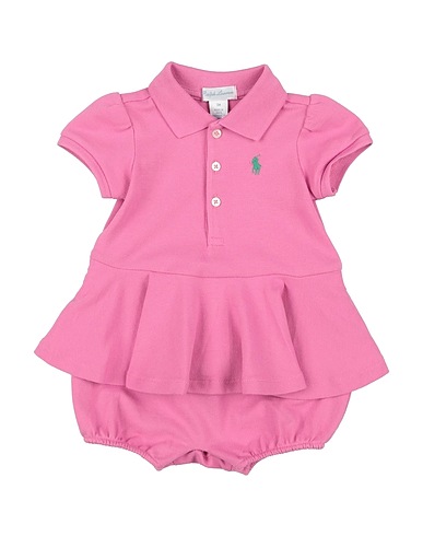 POLO RALPH LAUREN Body bébé STRETCH MESH PEPLUM POLO SHORTALL
98% Coton, 2% Élasthanne