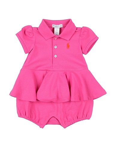 POLO RALPH LAUREN Body bébé STRETCH MESH PEPLUM POLO SHORTALL
98% Coton, 2% Élasthanne