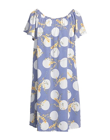 MARY LOU Short dress Blue 100% Polyester